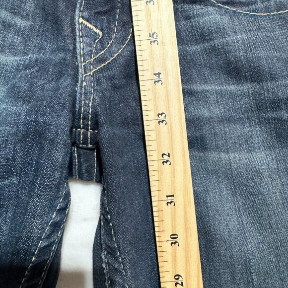 True Religion Jeans Skinny Straight Dark Wash Blue Denim Women's 25 - Picture 11 of 16